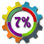 7%